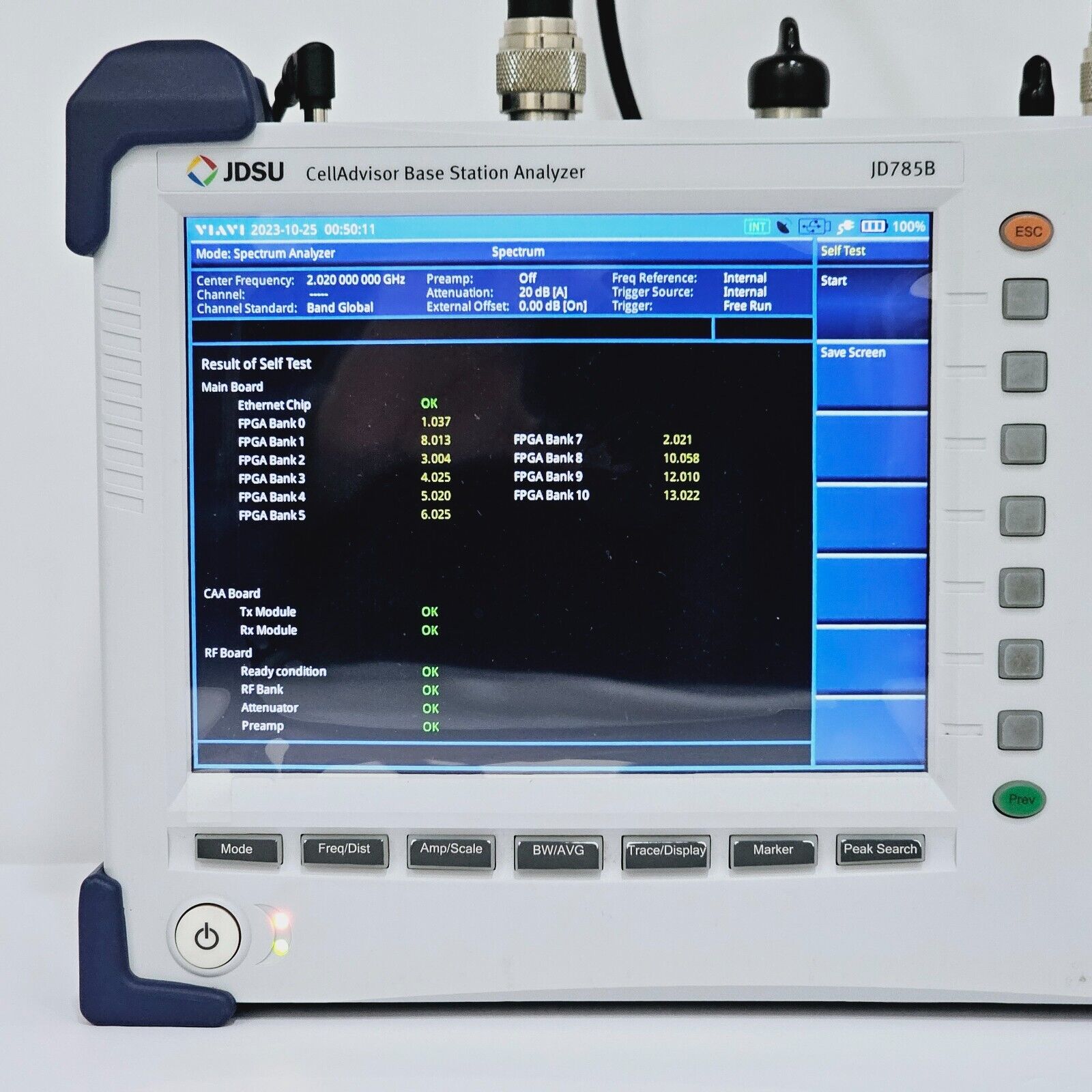 JDSU JD785B CellAdvisor Base Station Analyzer 9kHz-8GHz w/ JD78050509 OSL + Opt.