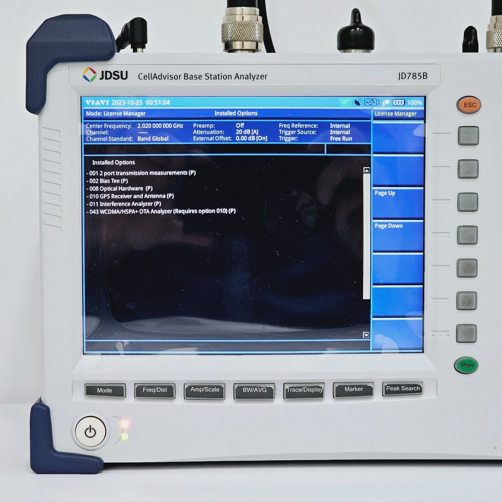 JDSU JD785B CellAdvisor Base Station Analyzer 9kHz-8GHz w/ JD78050509 OSL + Opt.