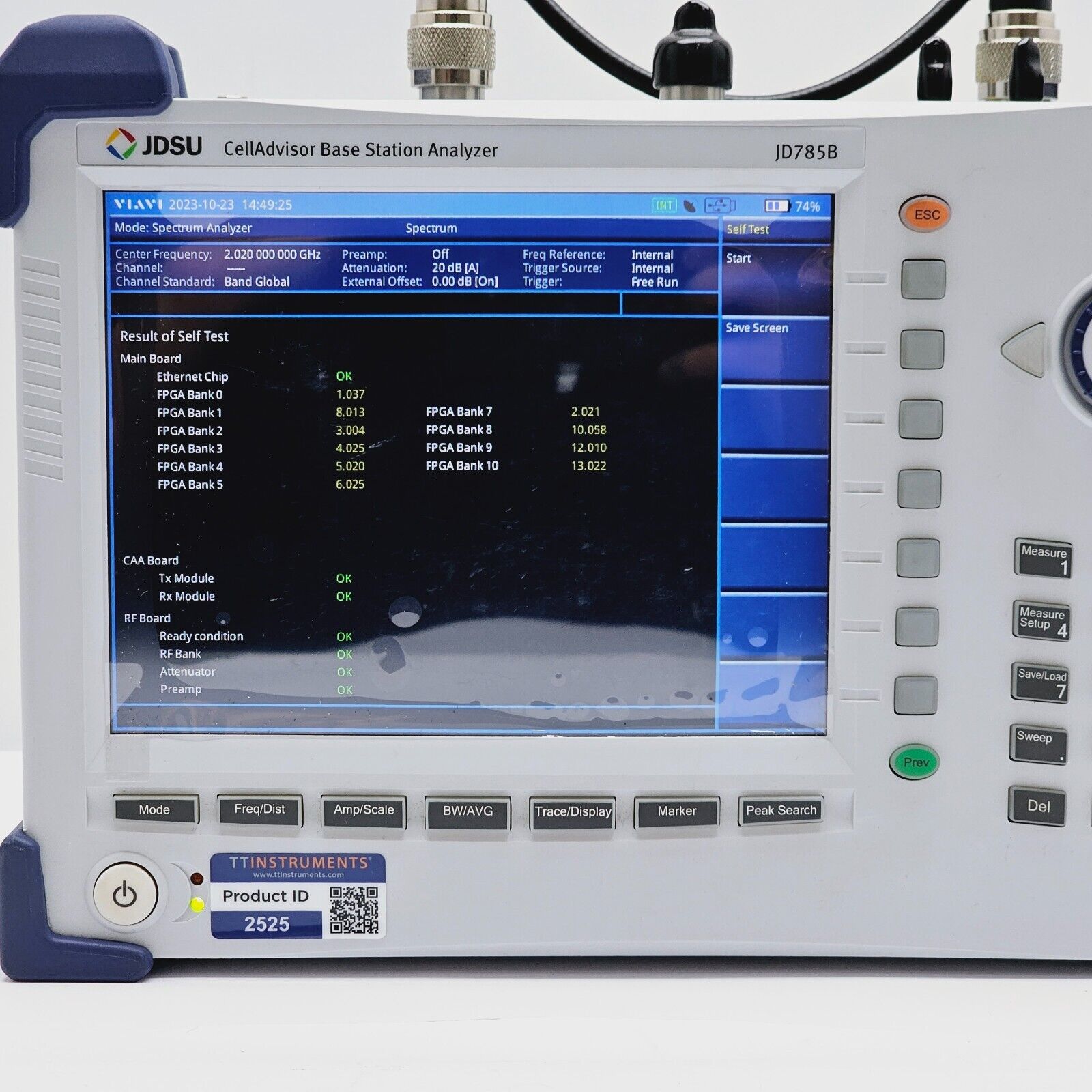 JDSU JD785B CellAdvisor Base Station Analyzer 9kHz-8GHz w/ JD78050509 + Options