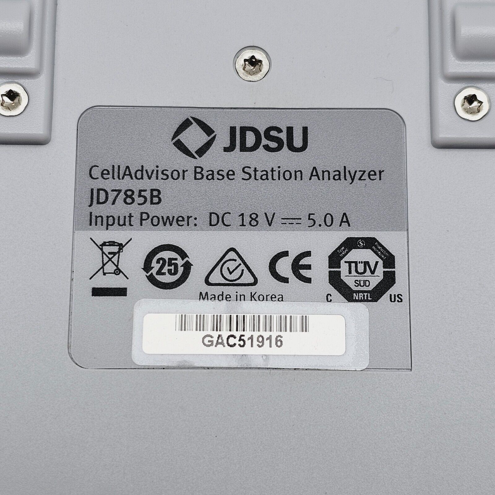 JDSU JD785B CellAdvisor Base Station Analyzer 9kHz-8GHz w/ JD78050509 + Options