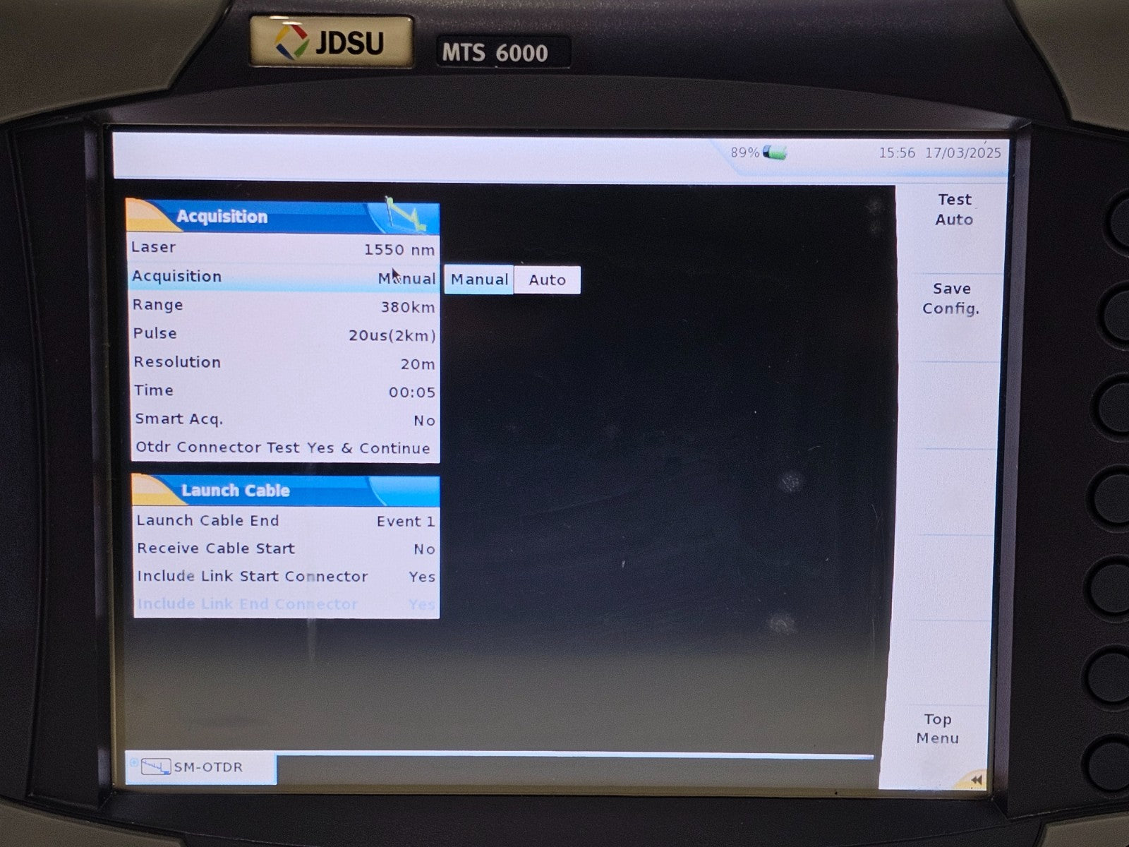 JDSU MTS 6000 with 8126 LR OTDR 1310/1550 nm Singlemode Long Range