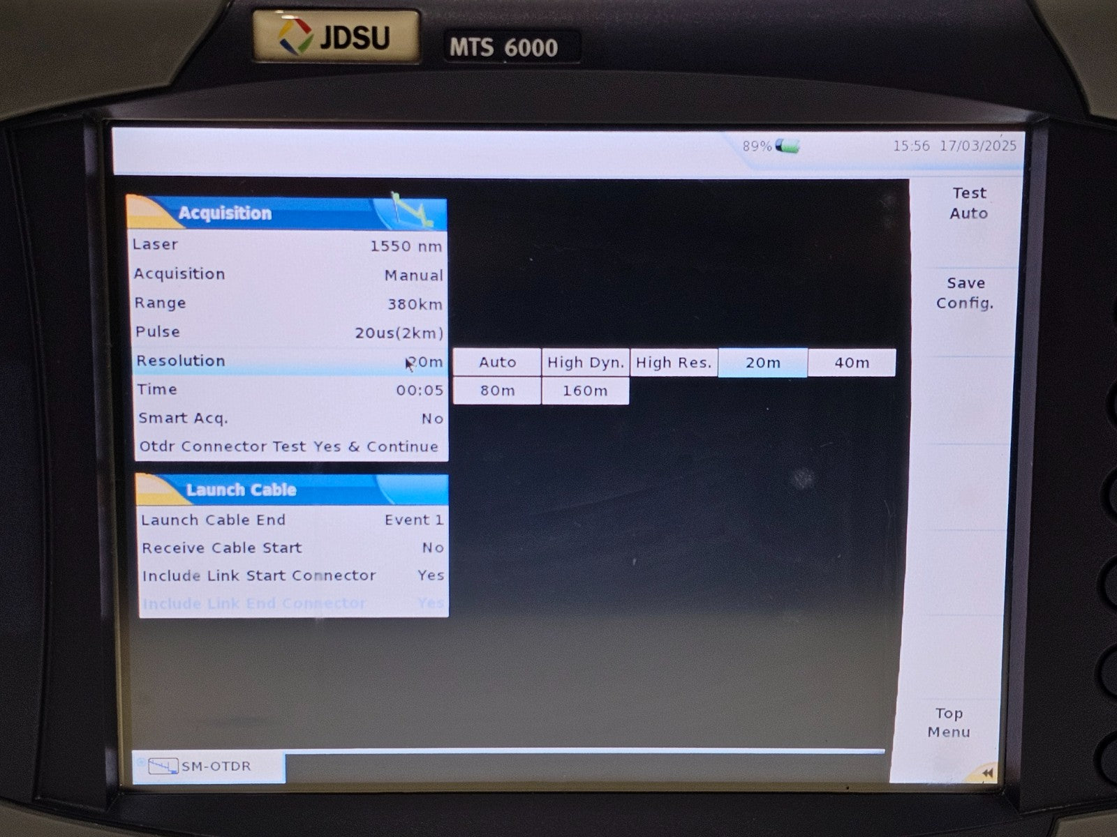 JDSU MTS 6000 with 8126 LR OTDR 1310/1550 nm Singlemode Long Range