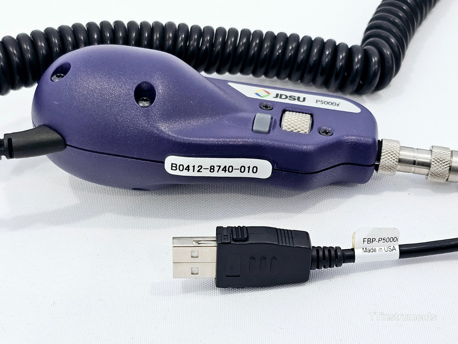JDSU P5000i Fiber Inspection Scope & Tips SC Bulkhead and Patchcord PC