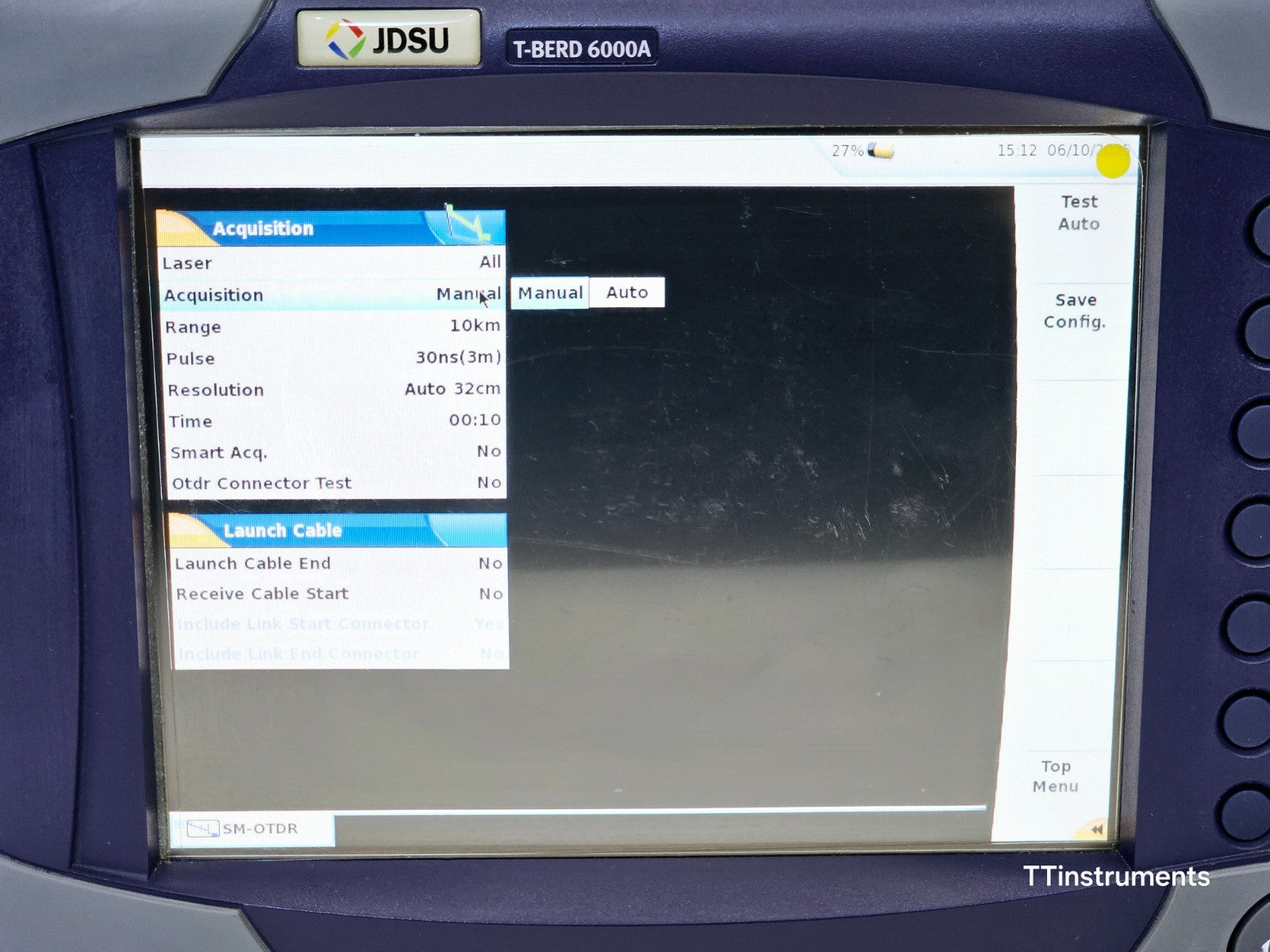 JDSU T-BERD 6000A with 8126B SM OTDR 1310/1550 nm 41/40 dB APC-FC
