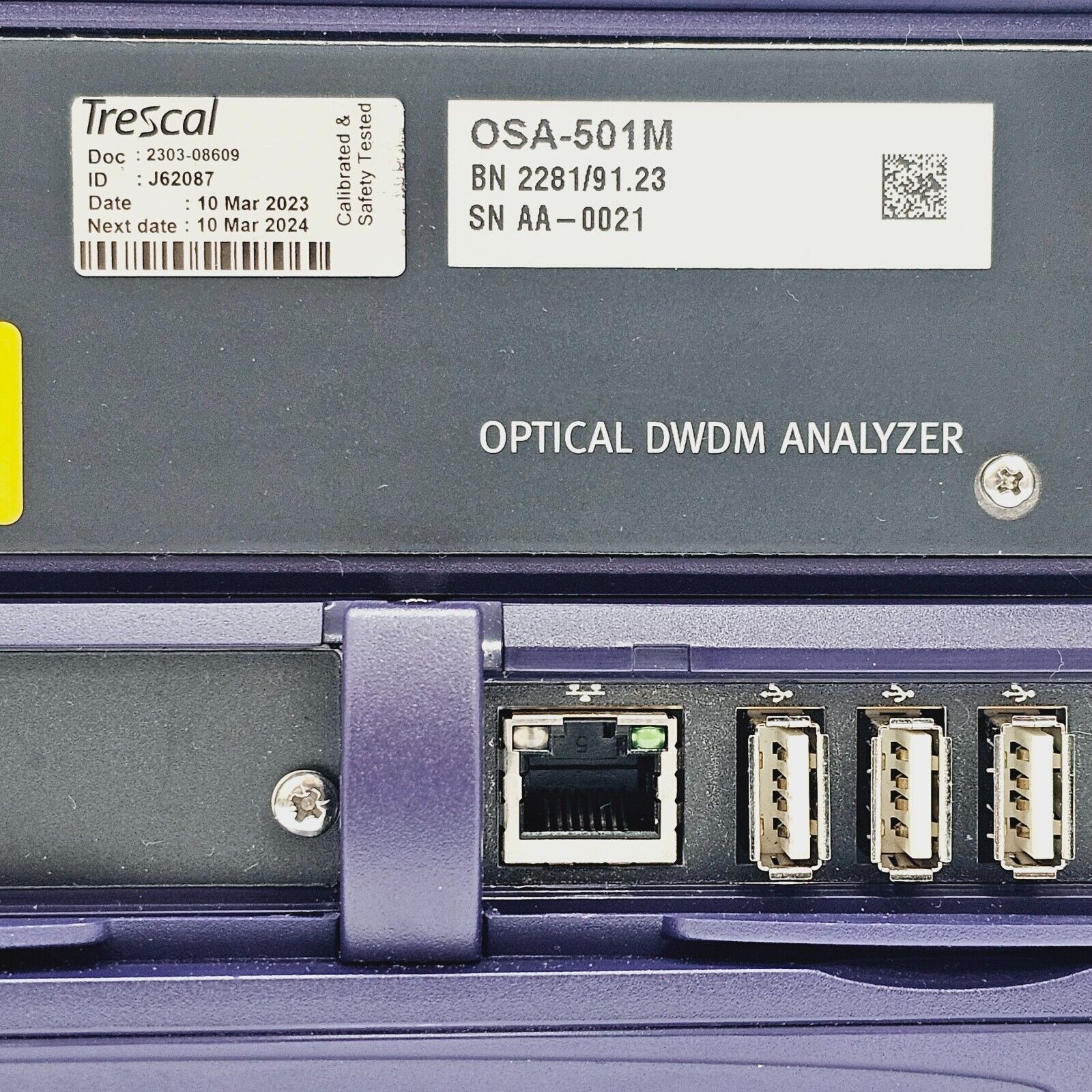 JDSU Viavi MTS 8000E V2 w/ OSA-501M 2281/91.23 High Performance DWDM 1250-1650