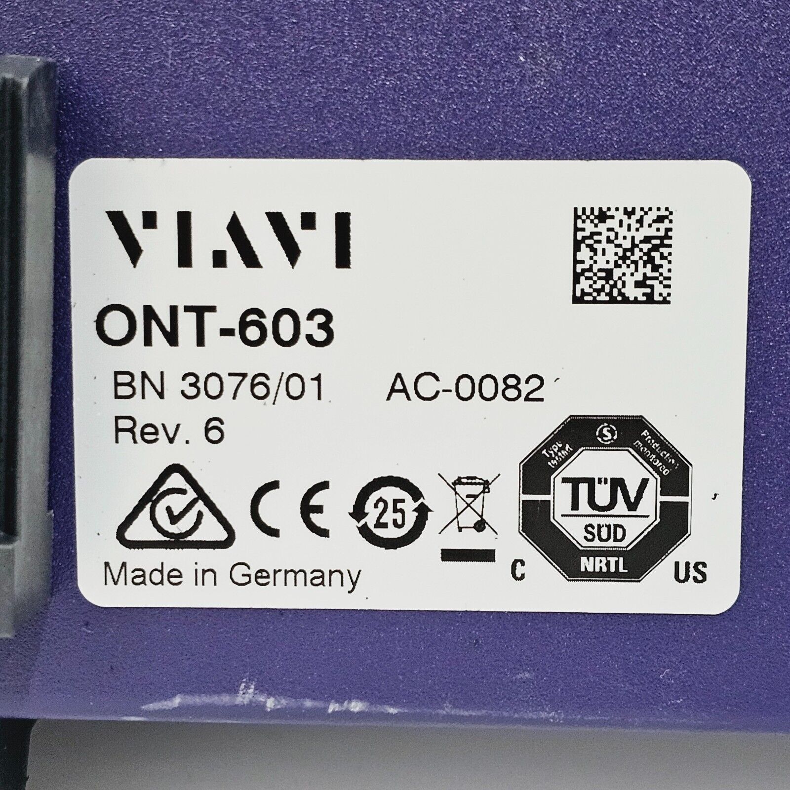 JDSU Viavi ONT-603 Optical Network Tester w/ QSFP+/CFP2 Module 40/100G Ethernet
