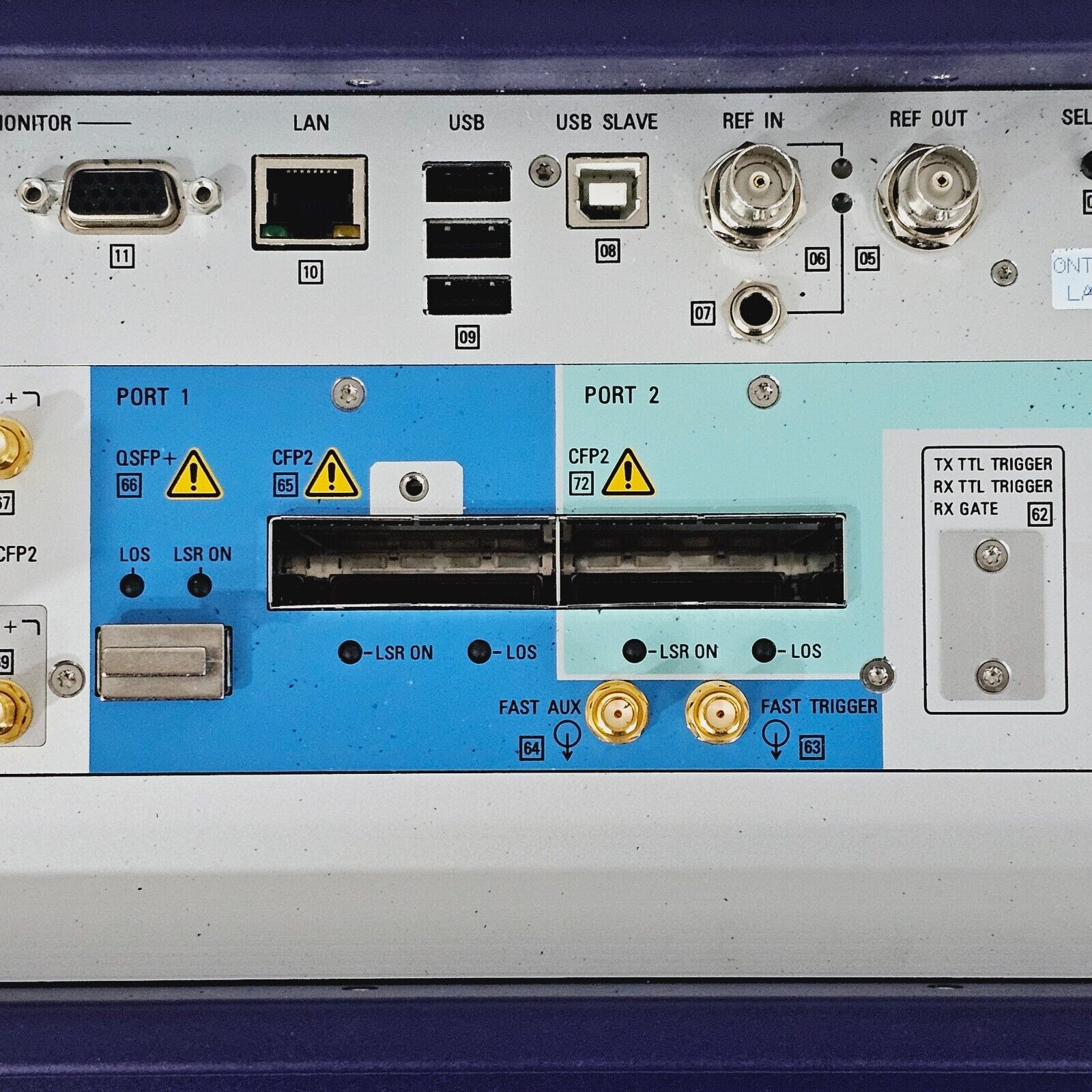 JDSU Viavi ONT-603 Optical Network Tester w/ QSFP+/CFP2 Module 40/100G Ethernet