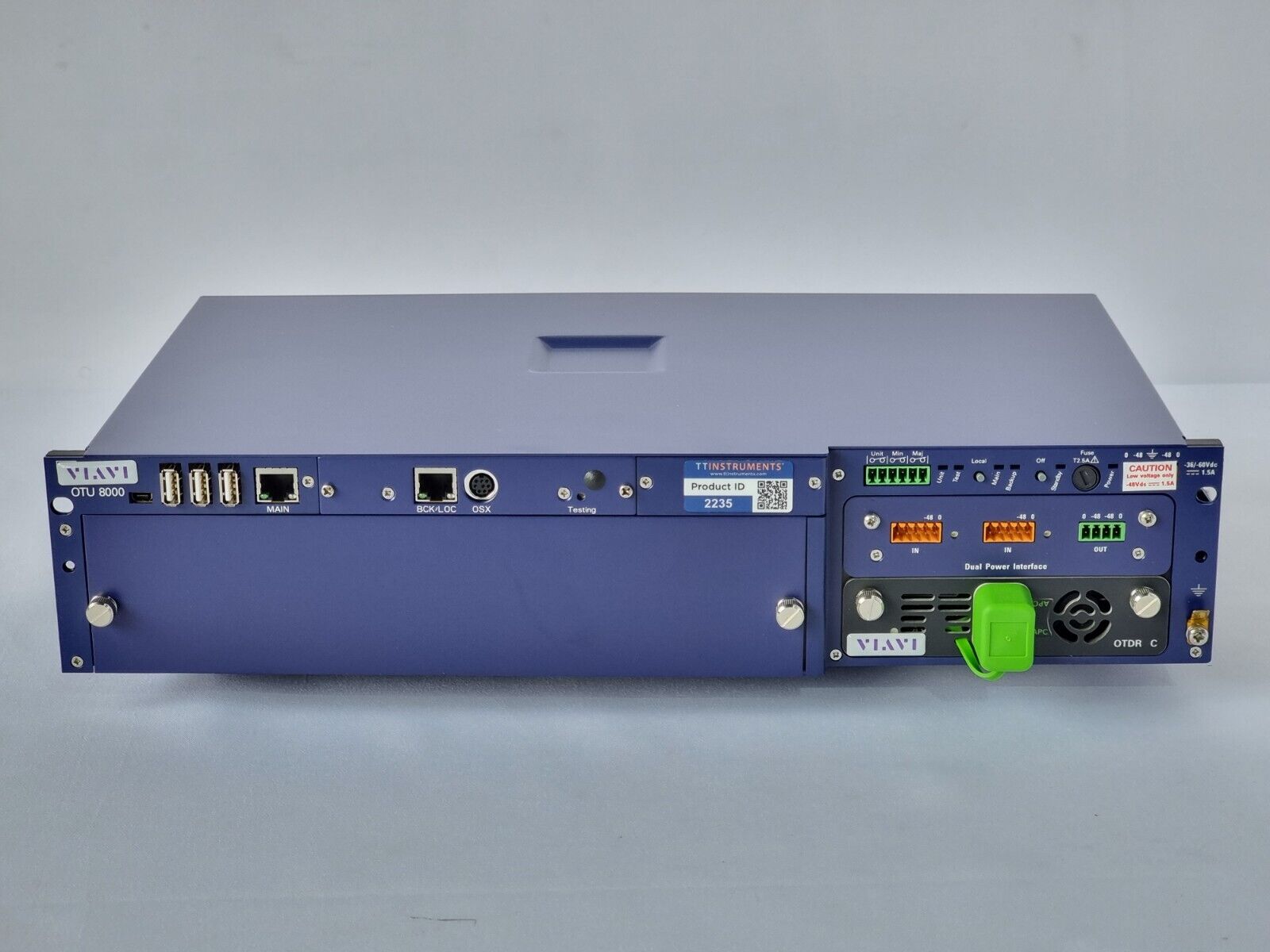 JDSU Viavi OTU 8000 Base Unit OTU-8000E w/ OTDR C 81162 1625 nm Filtered Module