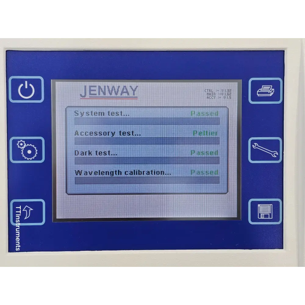 Jenway 6715 spectrophotometer memory card slot and USB port detail