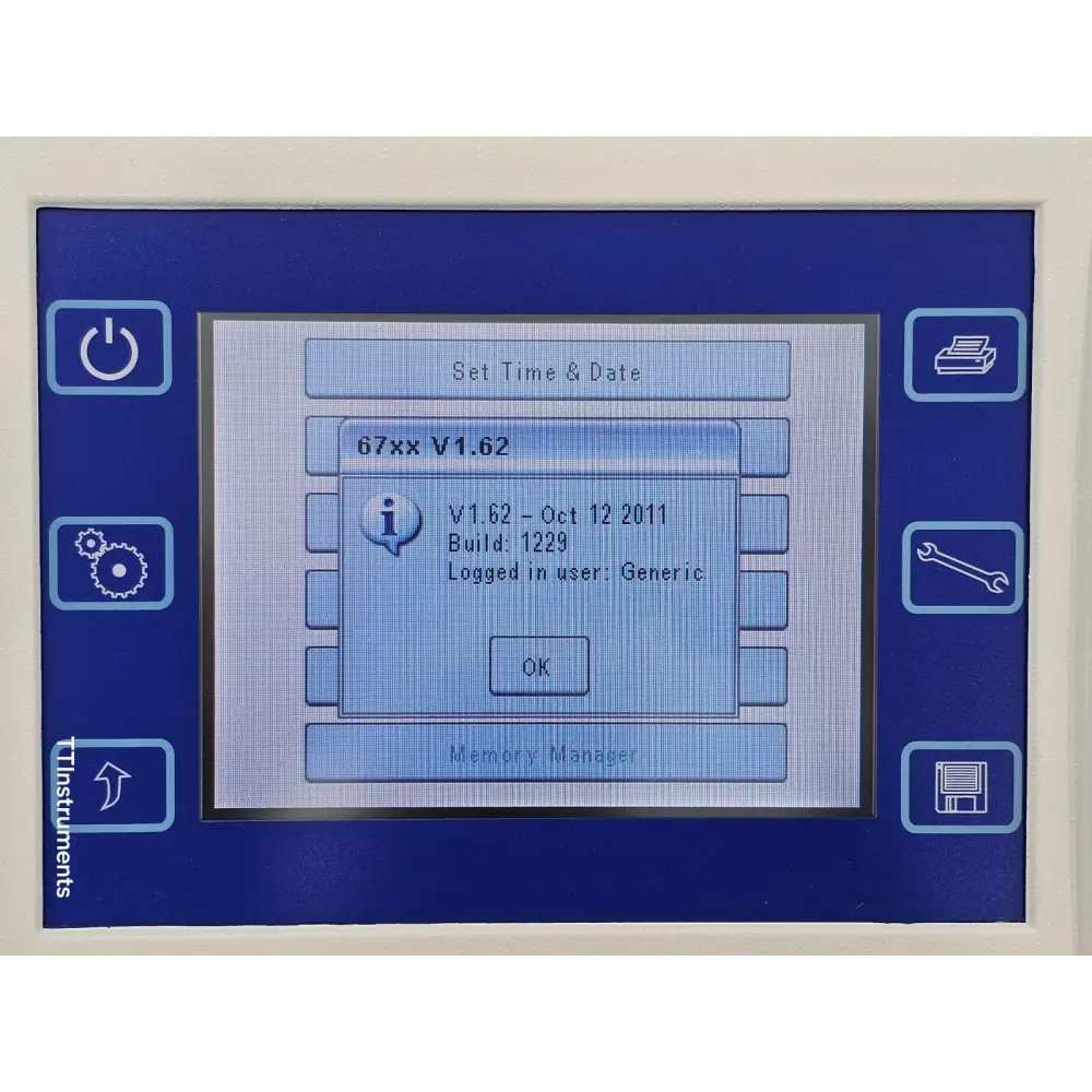 Jenway 6715 spectrophotometer angled view highlighting instrument depth and profile