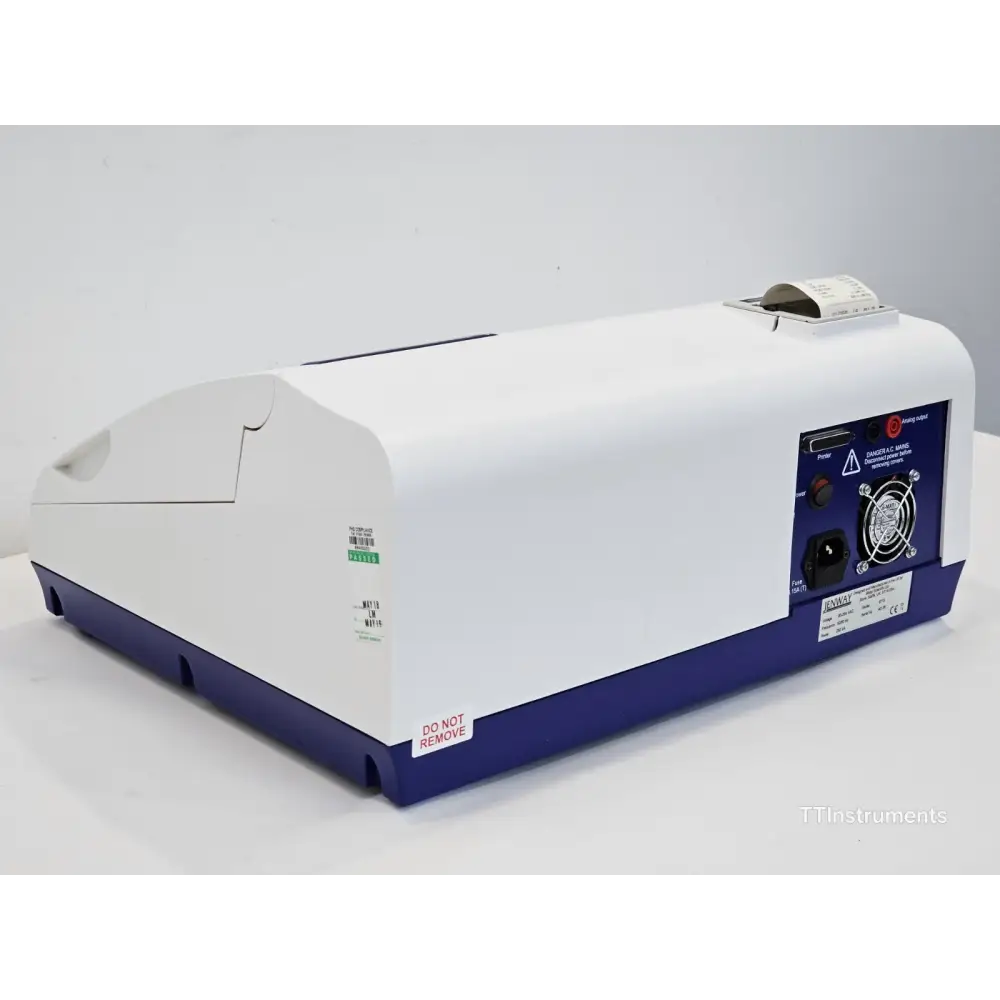 Jenway 6715 spectrophotometer top view showing QWheel navigation control
