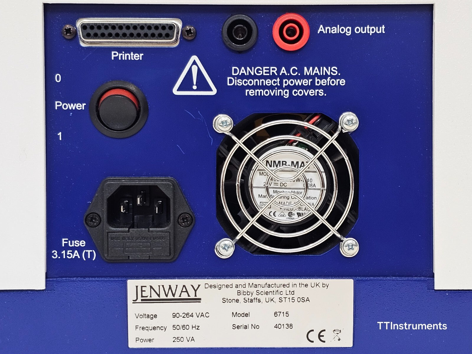 Jenway 6715 UV/VIS Spectrophotometer 190–1100 nm Functional Self-Tests Passed