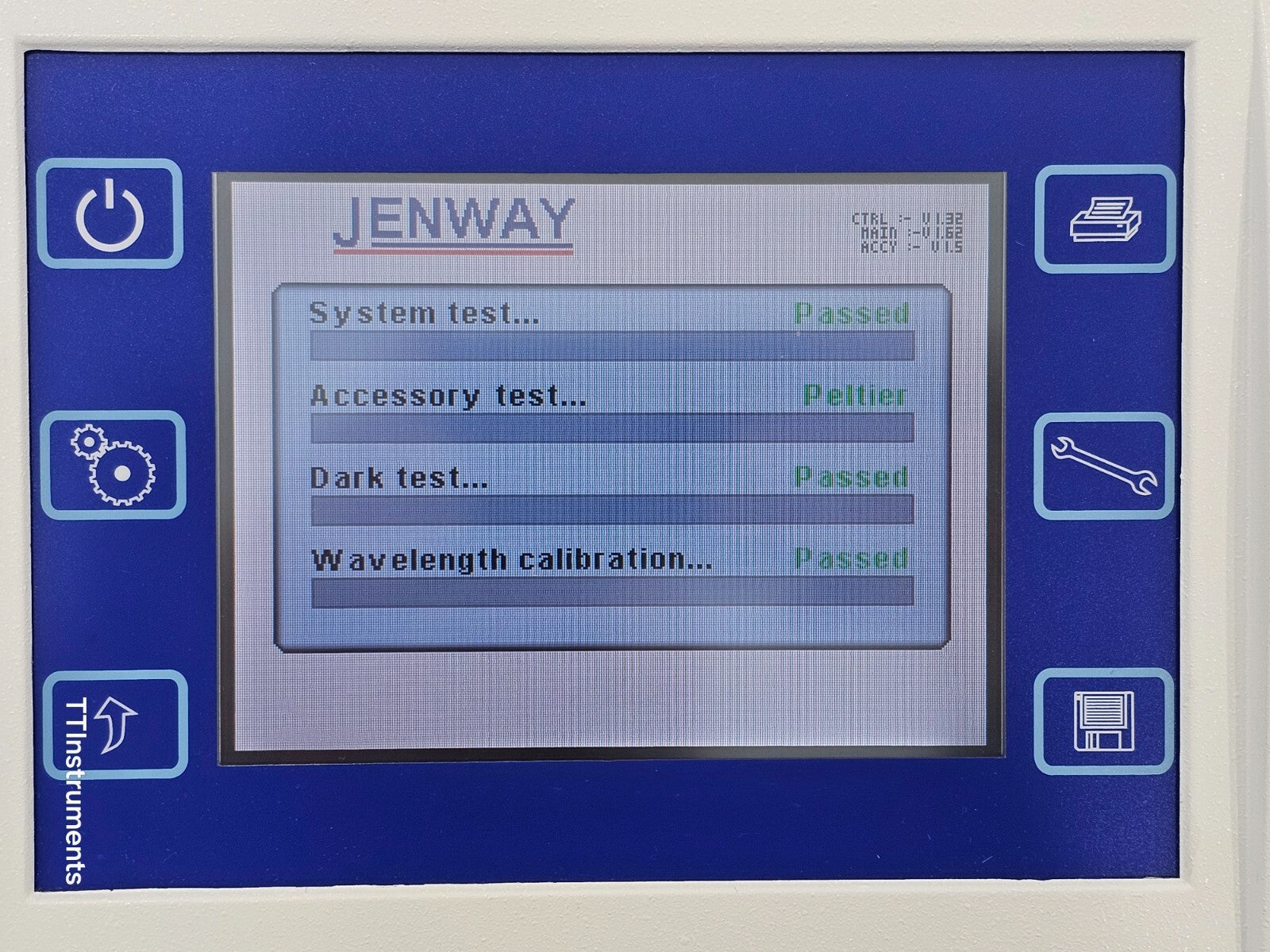 Jenway 6715 UV/VIS Spectrophotometer 190–1100 nm Functional Self-Tests Passed
