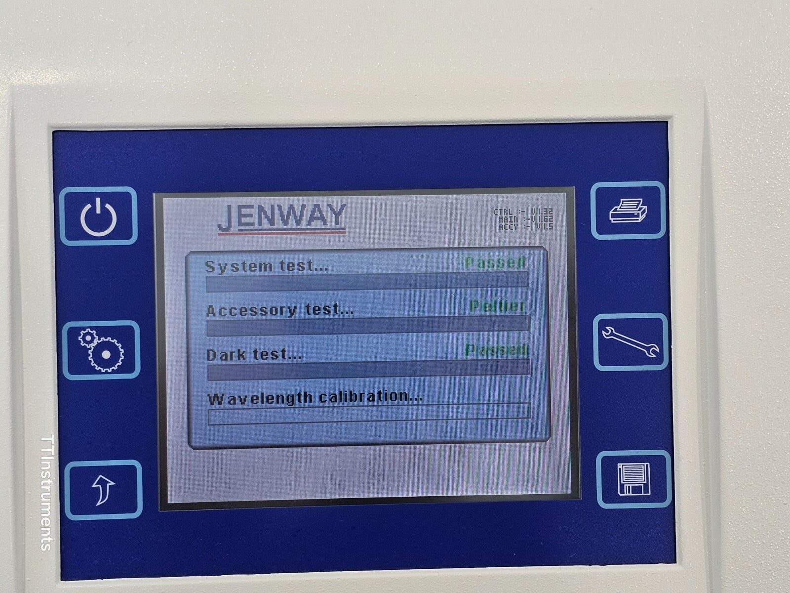 Jenway 6715 UV/VIS Spectrophotometer 190–1100 nm Functional Self-Tests Passed
