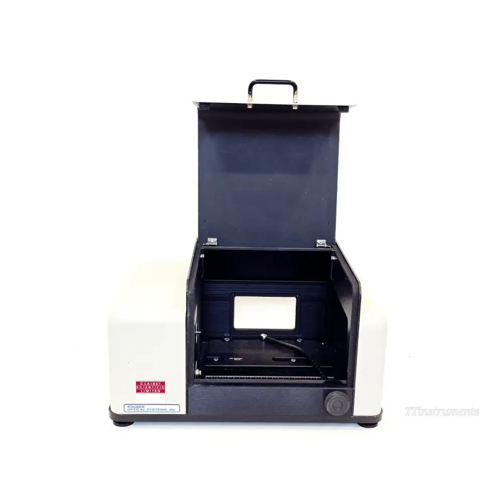 Label and serial number plate on Kaiser RamanRxn1-785 spectrometer