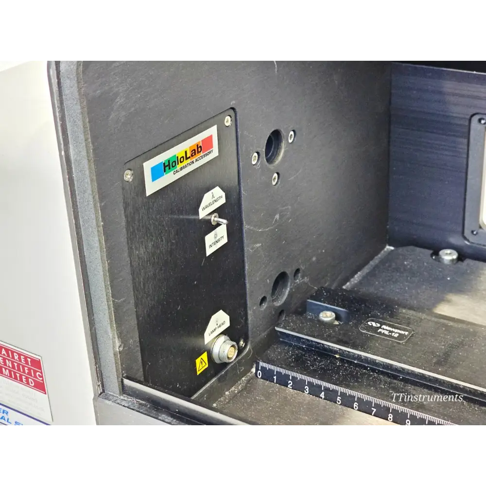 Kaiser RamanRxn1 785 nm laser module detail showing output aperture