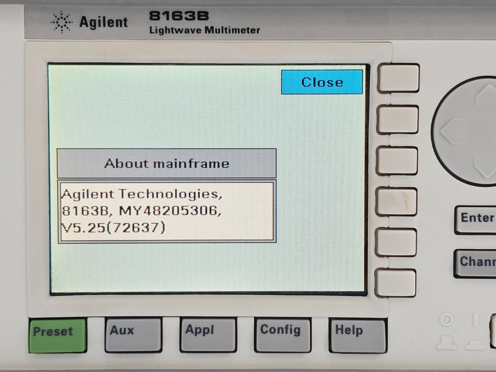 Keysight Agilent 8163B Lightwave Multimeter