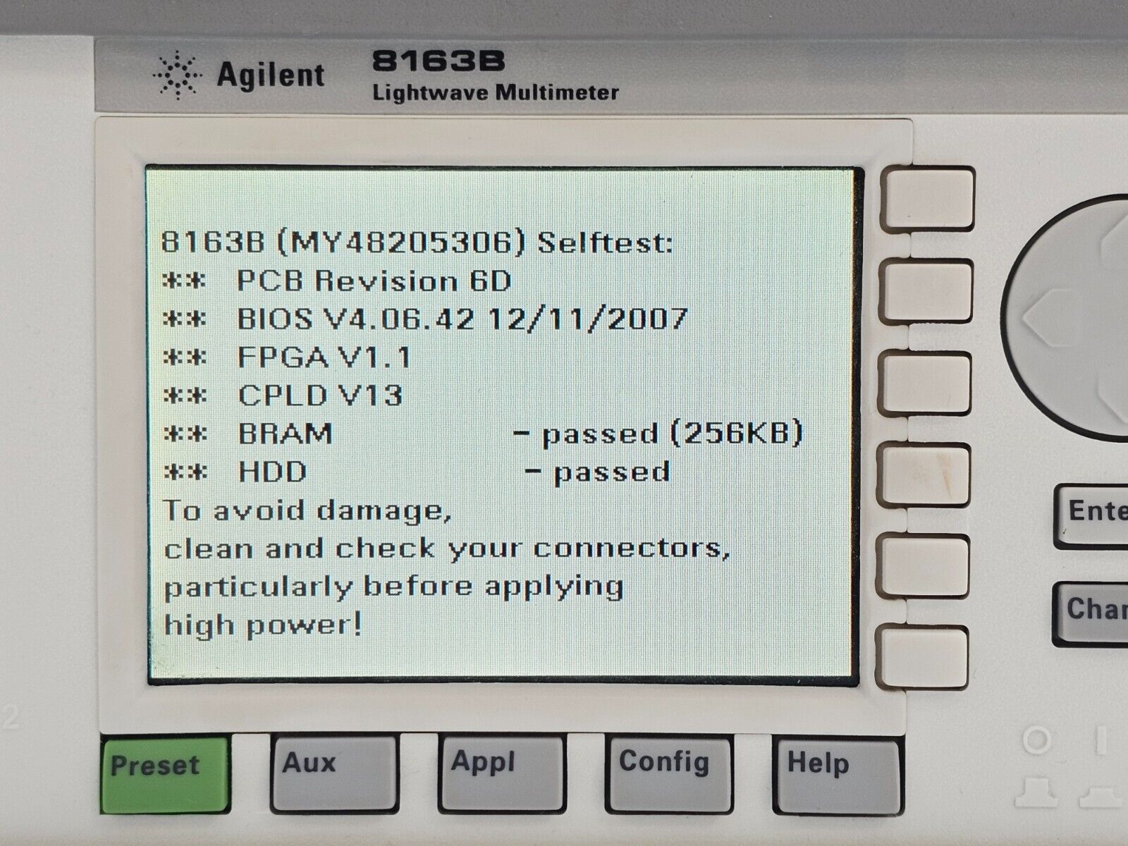 Keysight Agilent 8163B Lightwave Multimeter