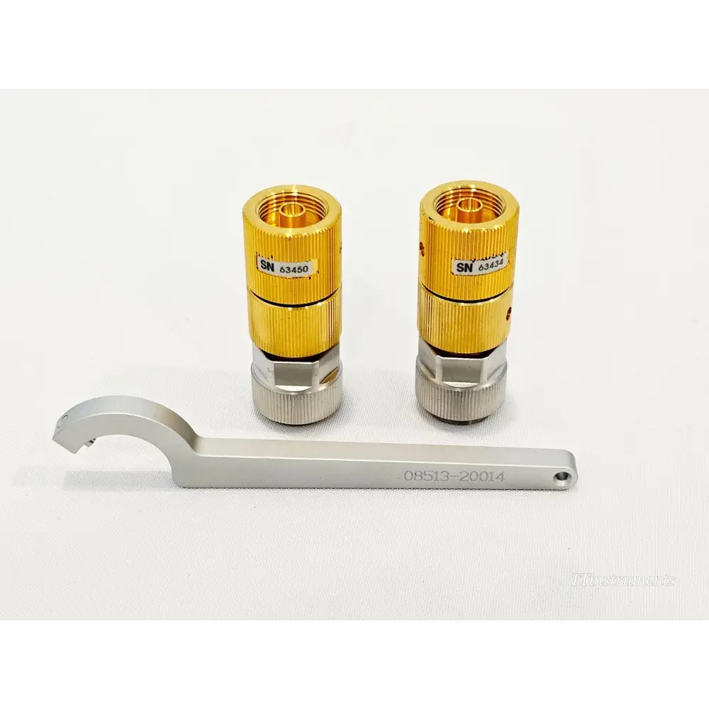 Keysight 85130-60014 two 2.4mm to APC-7 adapters SN 63450 and SN 63434 with 08513-20014 spanner wrench