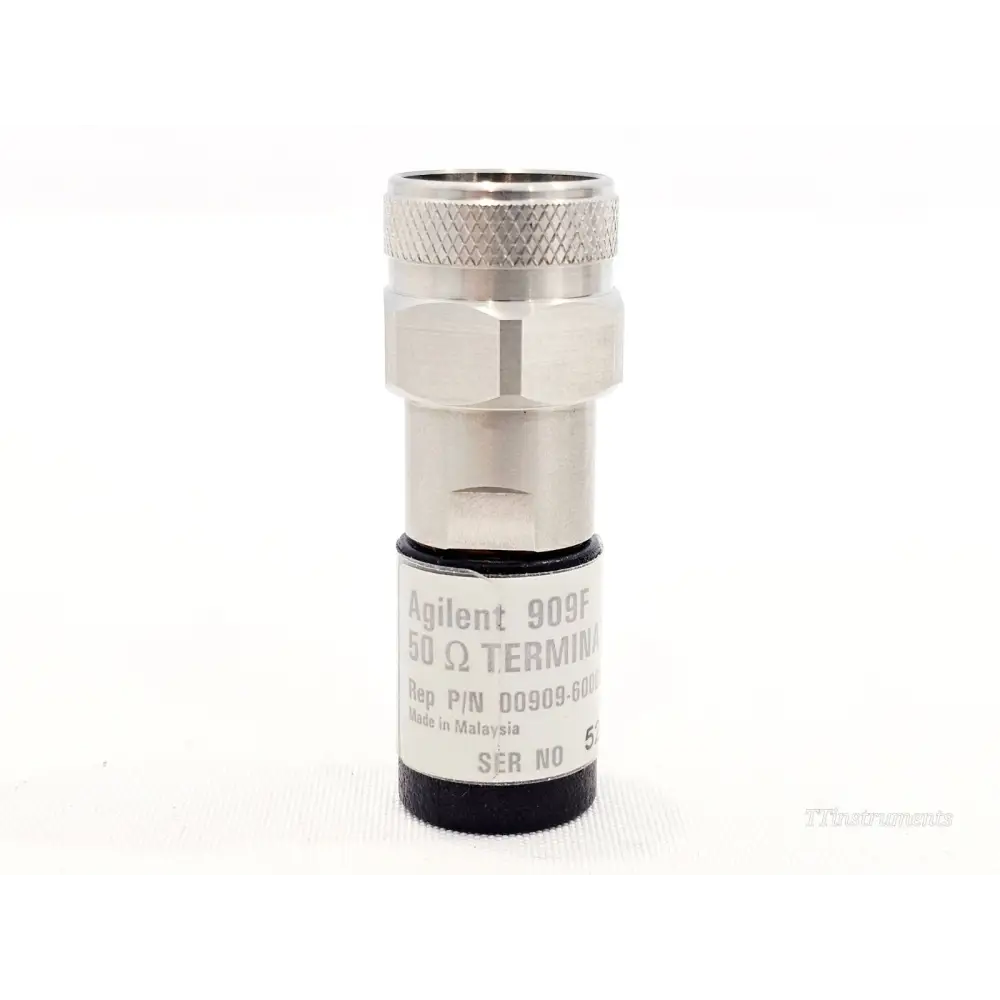Keysight Agilent 909F OPT 012 precision coaxial termination DC to 18 GHz N Male connector front view