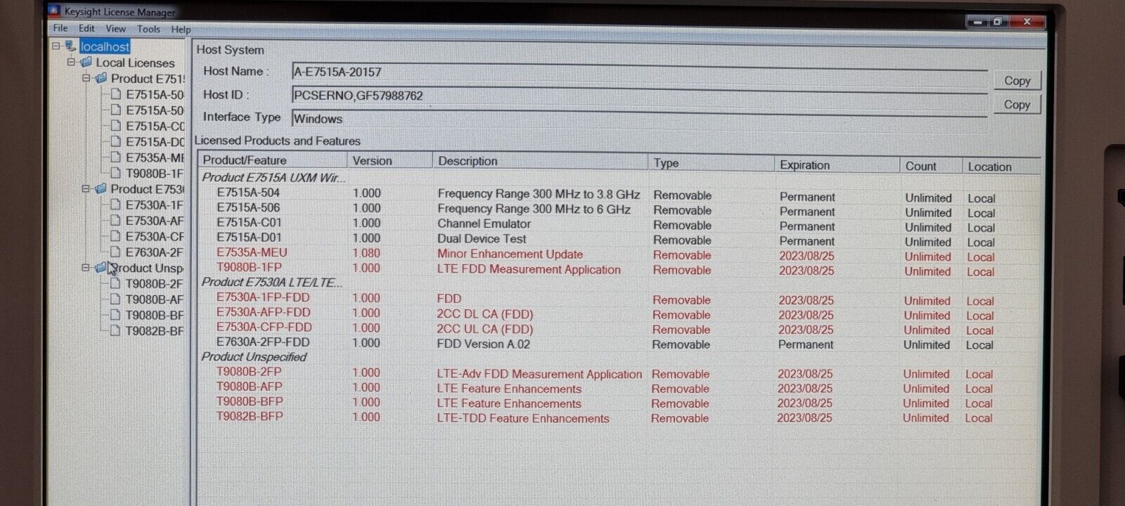 Keysight Agilent E7515A UXM Wireless Test Set w/ 504 506 C01 D01 300 MHz - 6 GHz