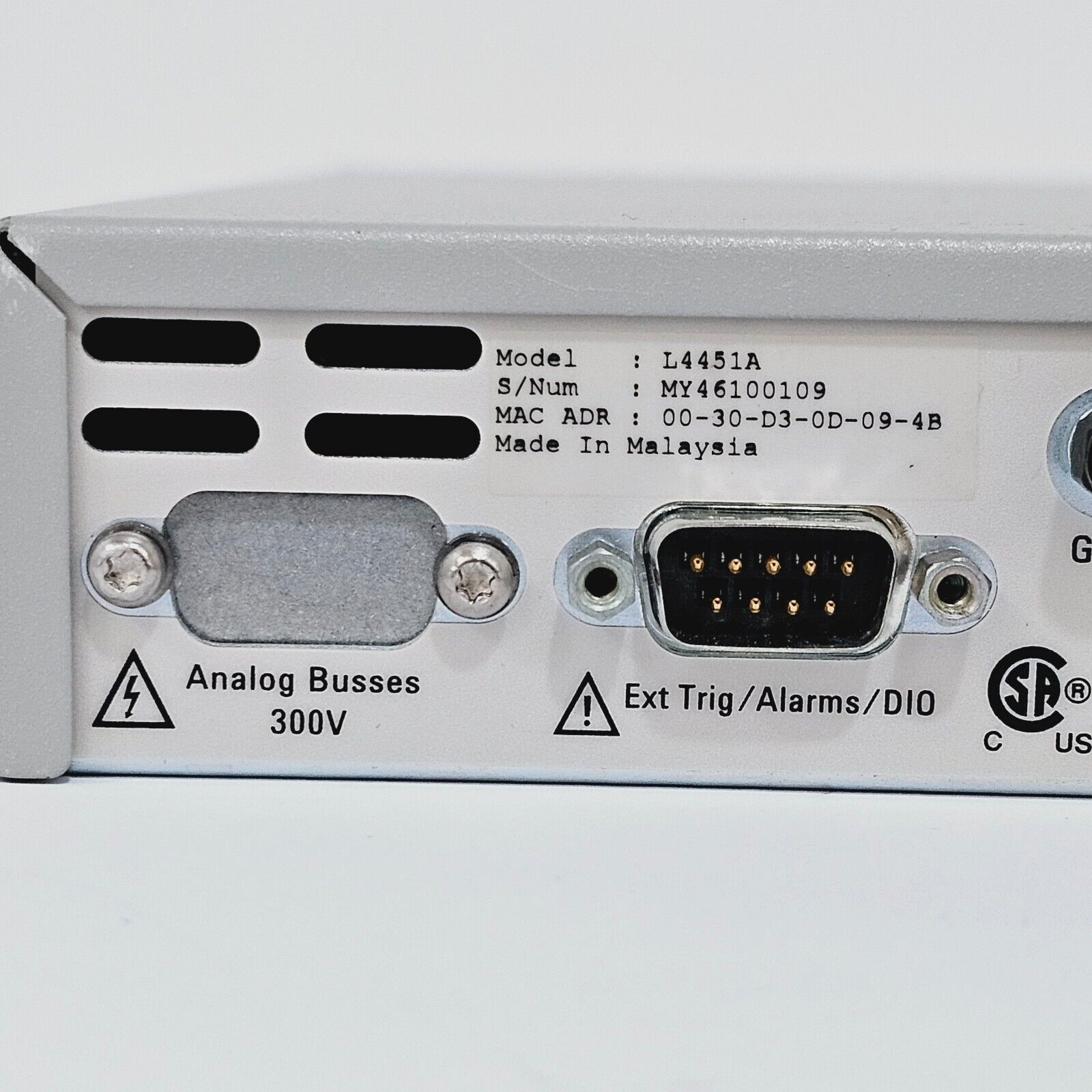 Keysight Agilent L4451A 4 Channel Isolated D/A Converter LXI w/ 34951T 4 Ch DAC