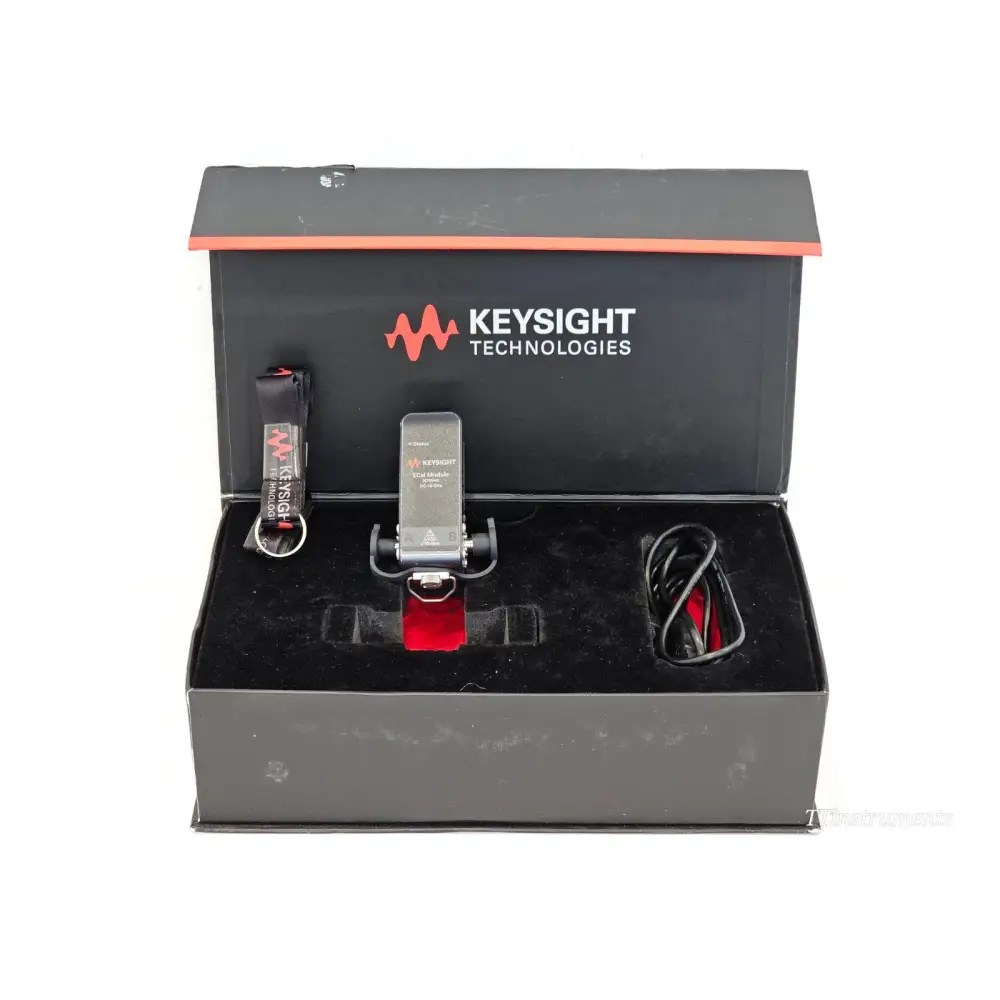 Keysight N7554A DC-18 GHz 2-port ECal module front view showing connector ports
