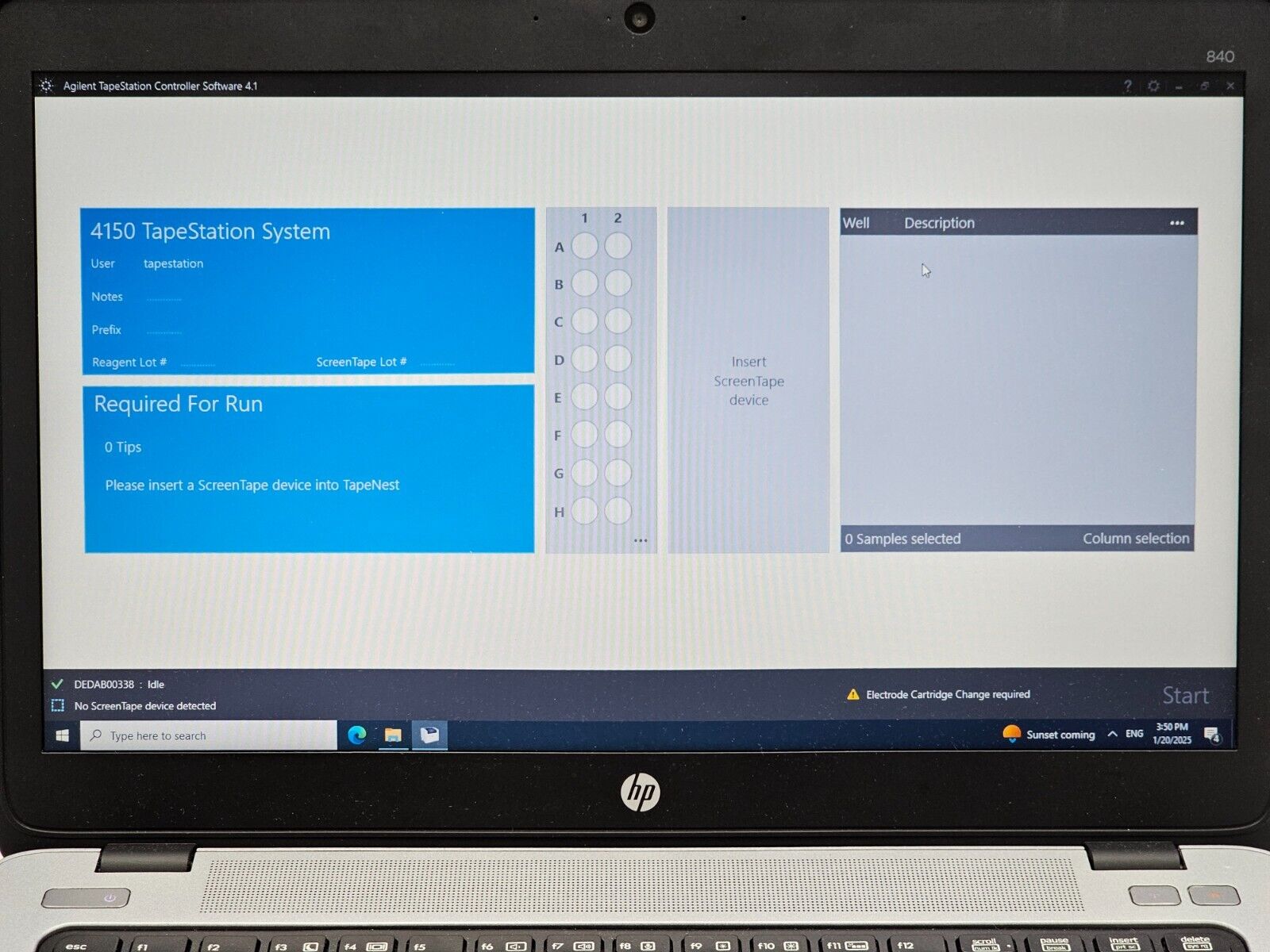 Keysight Agilent TapeStation 4150 G2992A Automated Electrophoresis MFD 2019