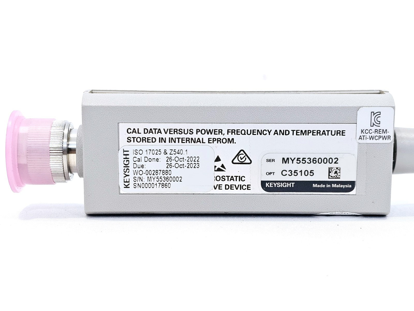 Keysight N1921A 50 MHz - 18 GHz Wideband Power Sensor -35 to +20 dBm