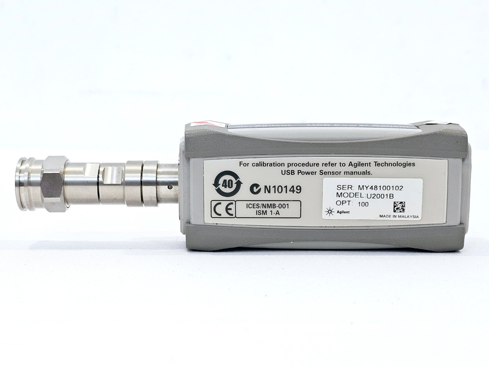 Keysight U2001B 10 MHz - 6 GHz Average Power Sensor -30 to +44 dBm Opt 100