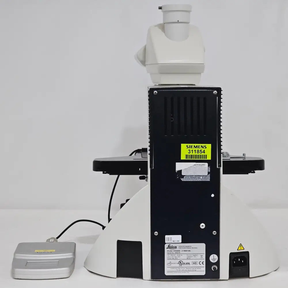 Leica DM2000 LED base and illumination module showing LED light output port