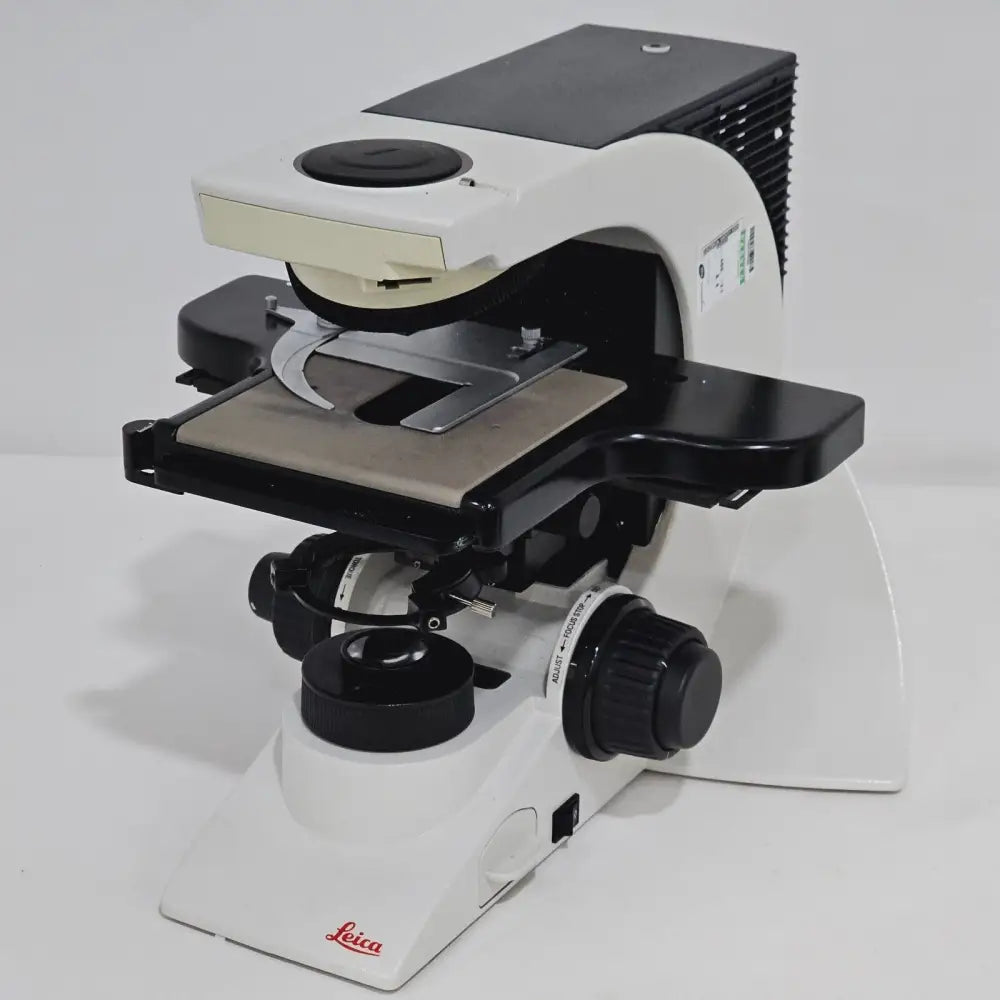 Leica DM2000 LED microscope condenser assembly and sub-stage detail