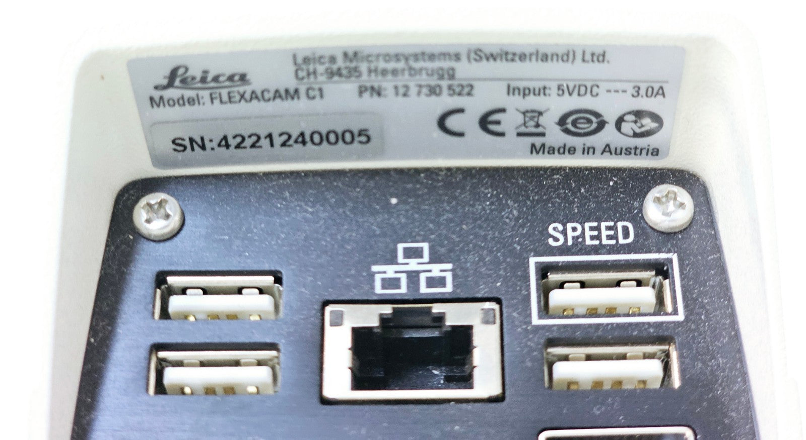 Leica DMi1 Inverted Microscope w/ Flexacam C1 Camera 4x 10x 20x Objectives + PC