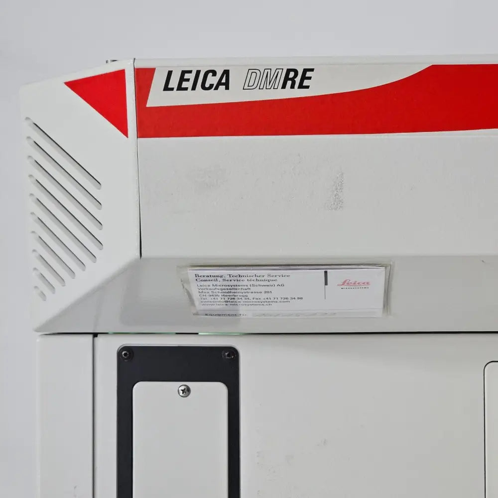 Leica DMRE HC microscope stage and condenser assembly top-down view