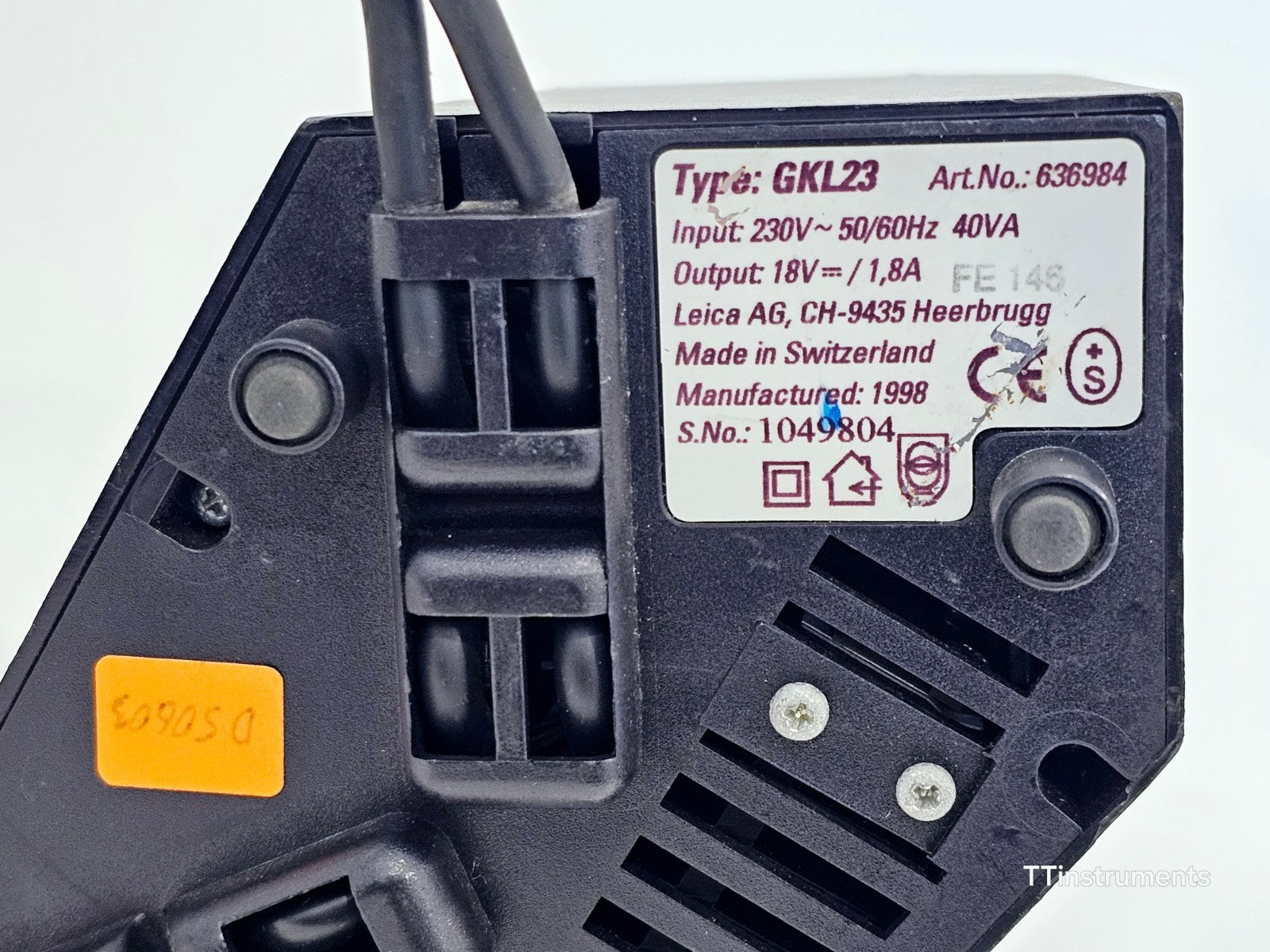 Leica GKL23 Fast Charger 18V 1.8A 5-Pole Plug For Leica TPS Total Station