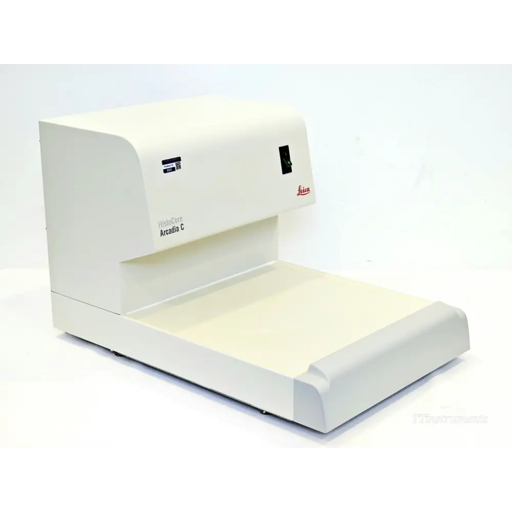 Leica HistoCore Arcadia C Cold Plate angled left-side view showing large flat cooling work surface