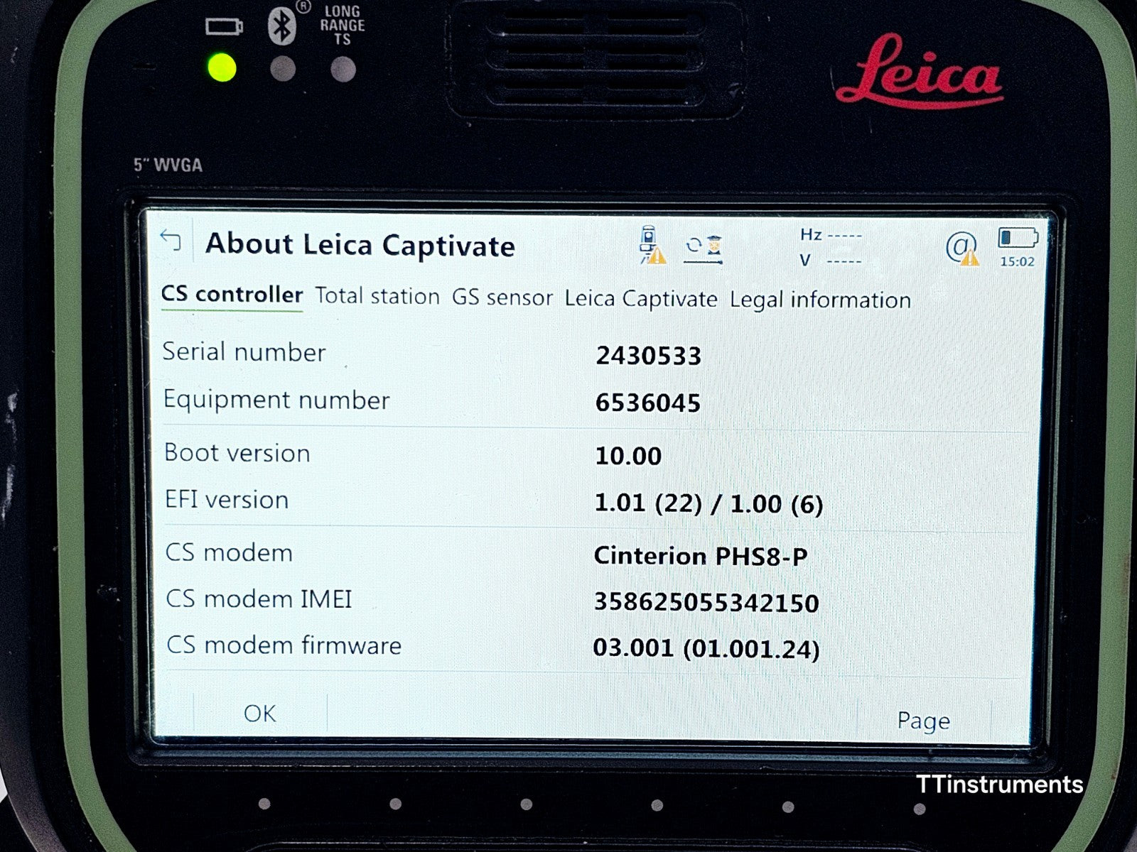 Leica TS16 P 1" R500 Robotic Total Station CS20 3.75G Prism Serviced April 2025