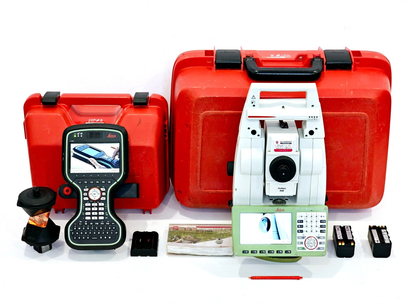 Leica TS16 P 1" R500 Robotic Total Station CS20 3.75G Prism Serviced April 2025