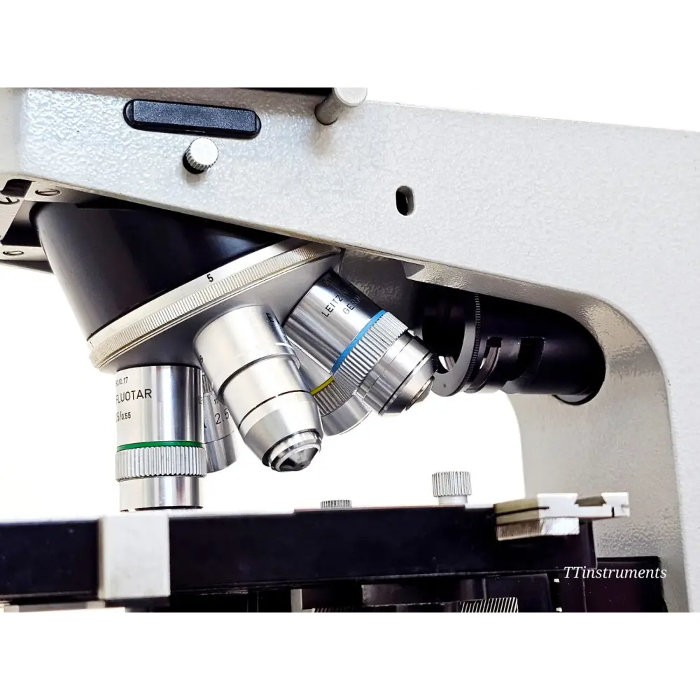 Leitz Orthoplan Compound Microscope with 6x Objectives & Illuminator