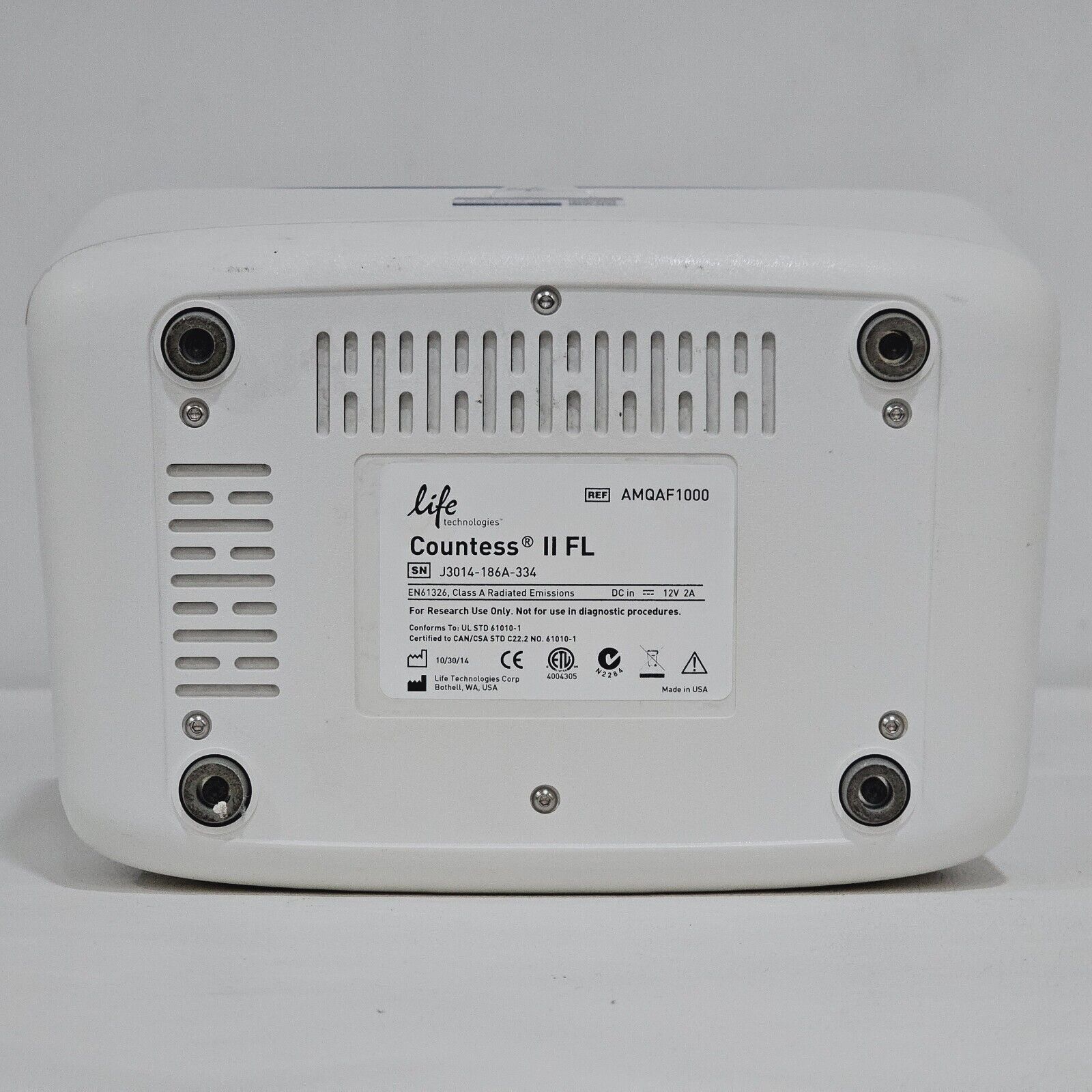 Life Technologies Countess II FL Automated Cell Counter AMQAF1000 with RFP LED