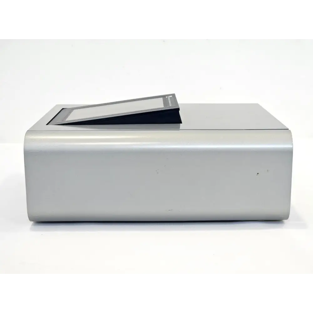 Lonza 4D-Nucleofector Core Unit right-side view with touchscreen tilted open showing silver housing
