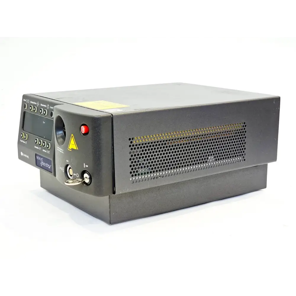 Lumenis Novus Spectra 0642-510-01 right-side view showing ventilation grille, front panel, key switch and ACC port