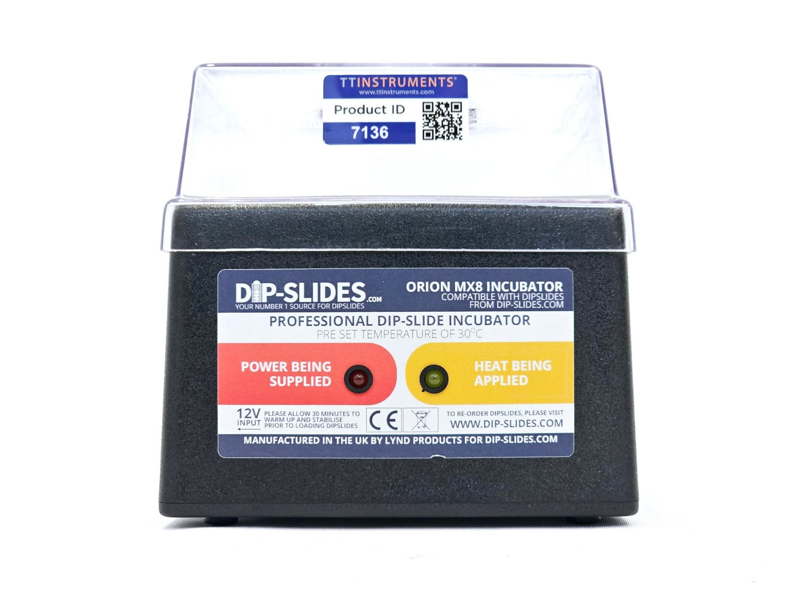 Lynd Products Orion MX8 Professional Dip-Slide Incubator 30C