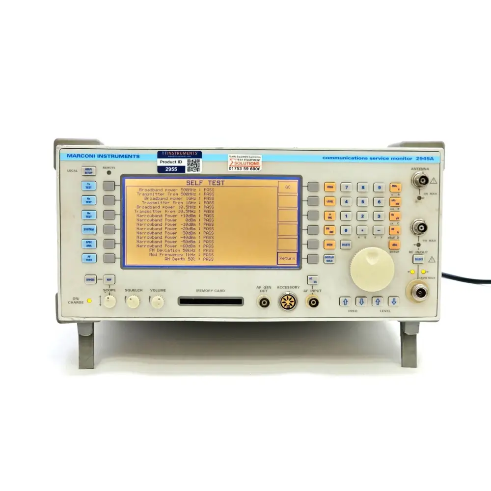 Marconi Instruments 2945A Communications Service Monitor 1 GHz front panel view