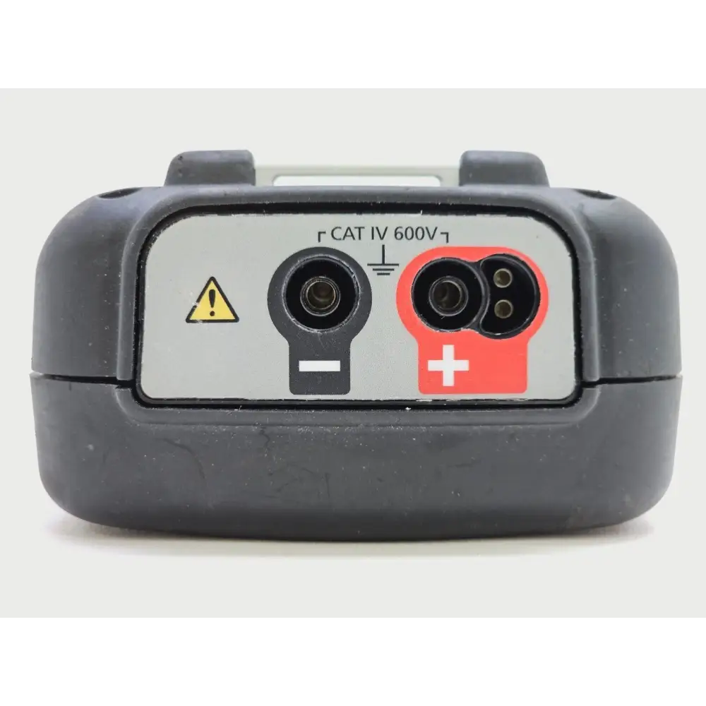 Megger MIT410/2 with red and black silicone test leads with probes and crocodile clips attached