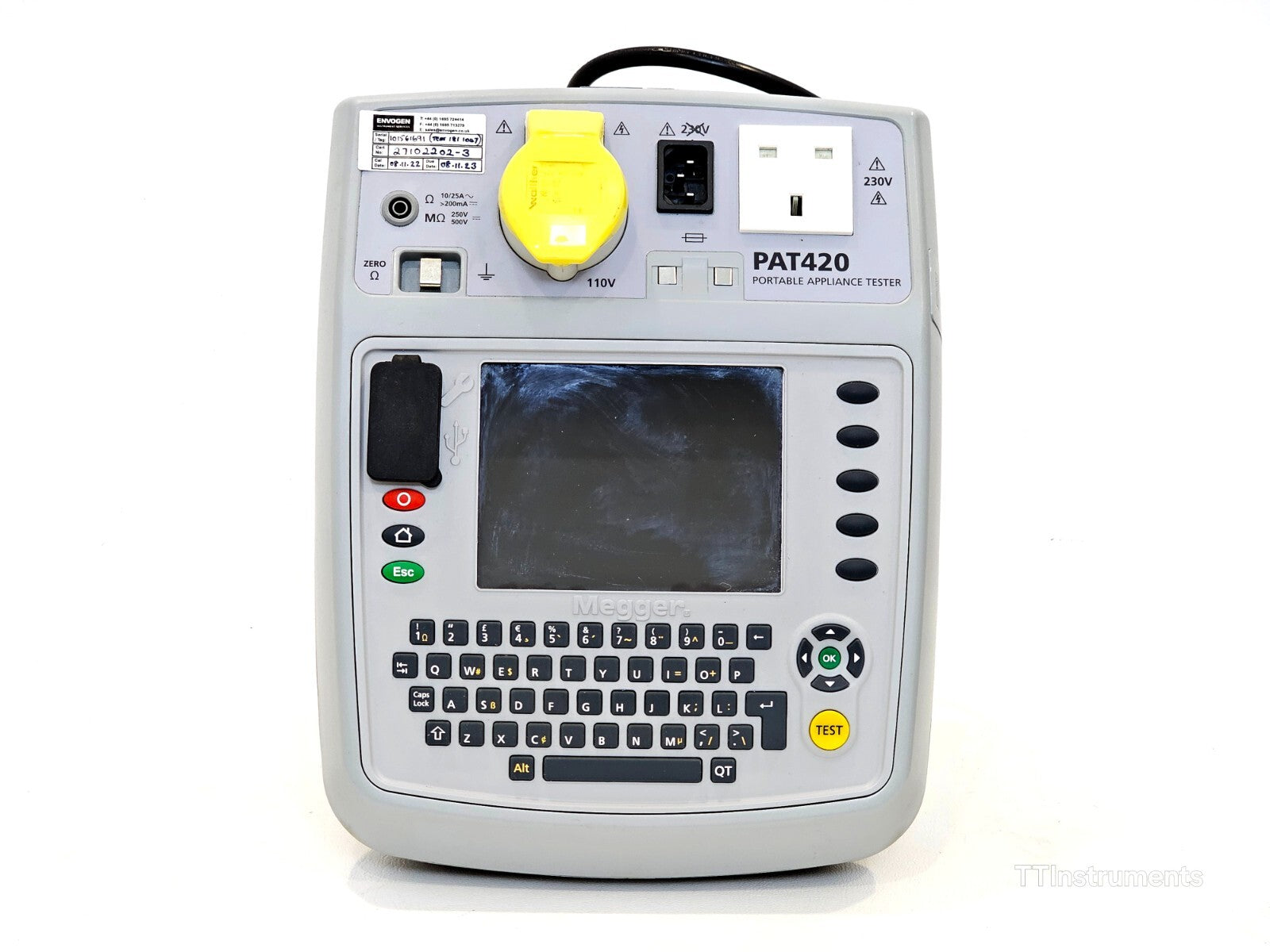 Megger PAT420 Portable Appliance Tester with Accessories