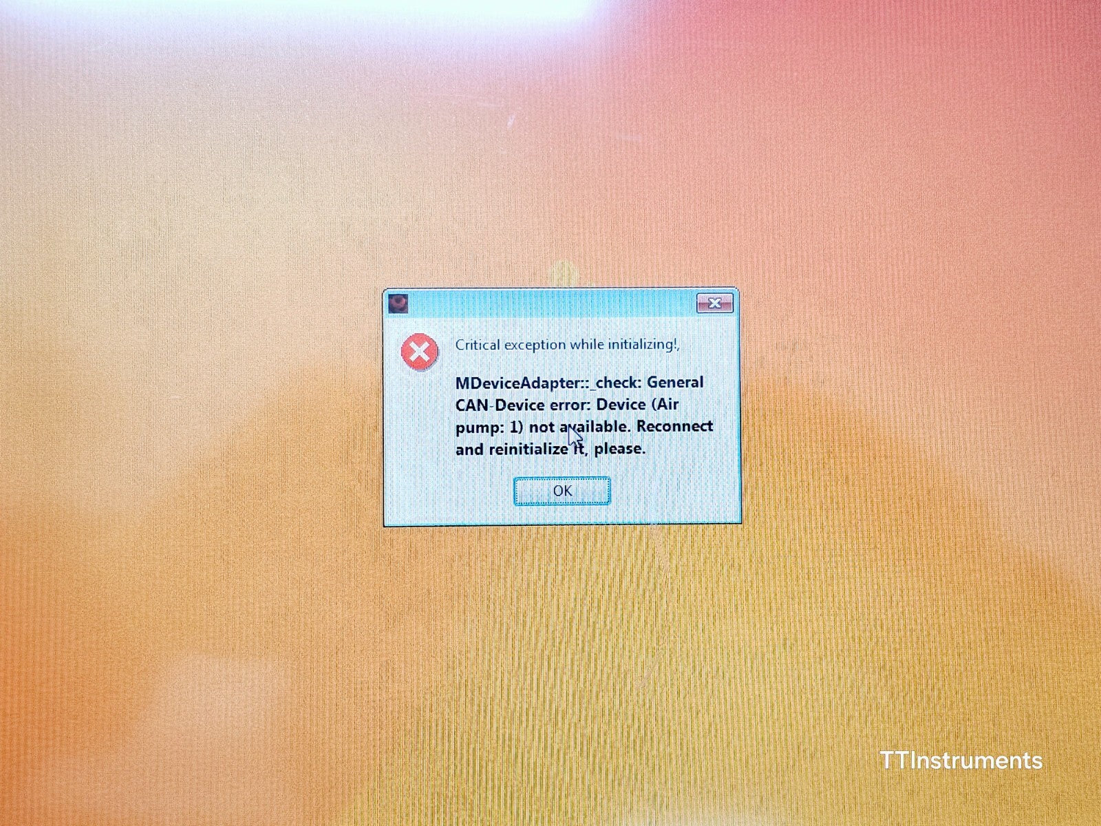 Miltenyi Biotec MACSQuant Analyzer 10 Flow Cytometer MFD 2011 ERROR MESSAGE