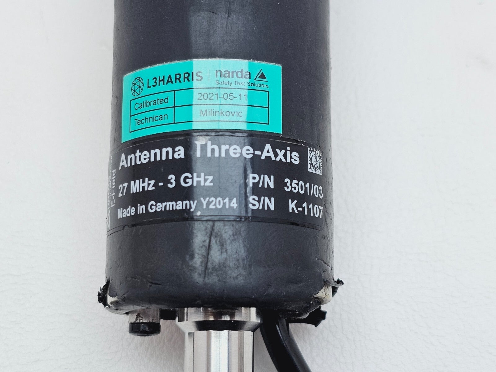 Narda SRM-3006 Selective Radiation Meter 3006/01 / 3501/03 Probe 27 MHz - 3 GHz