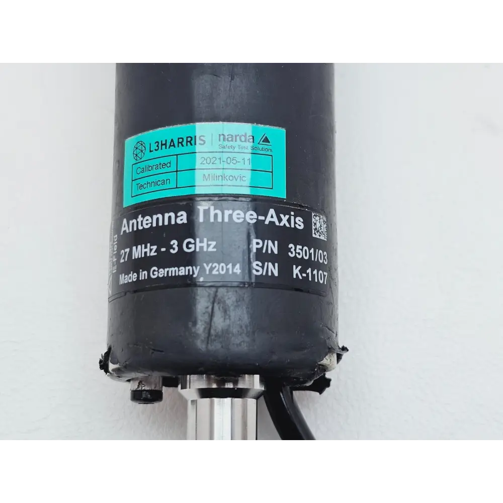 Narda 3501/03 probe EEPROM connector detail for automatic calibration factor loading