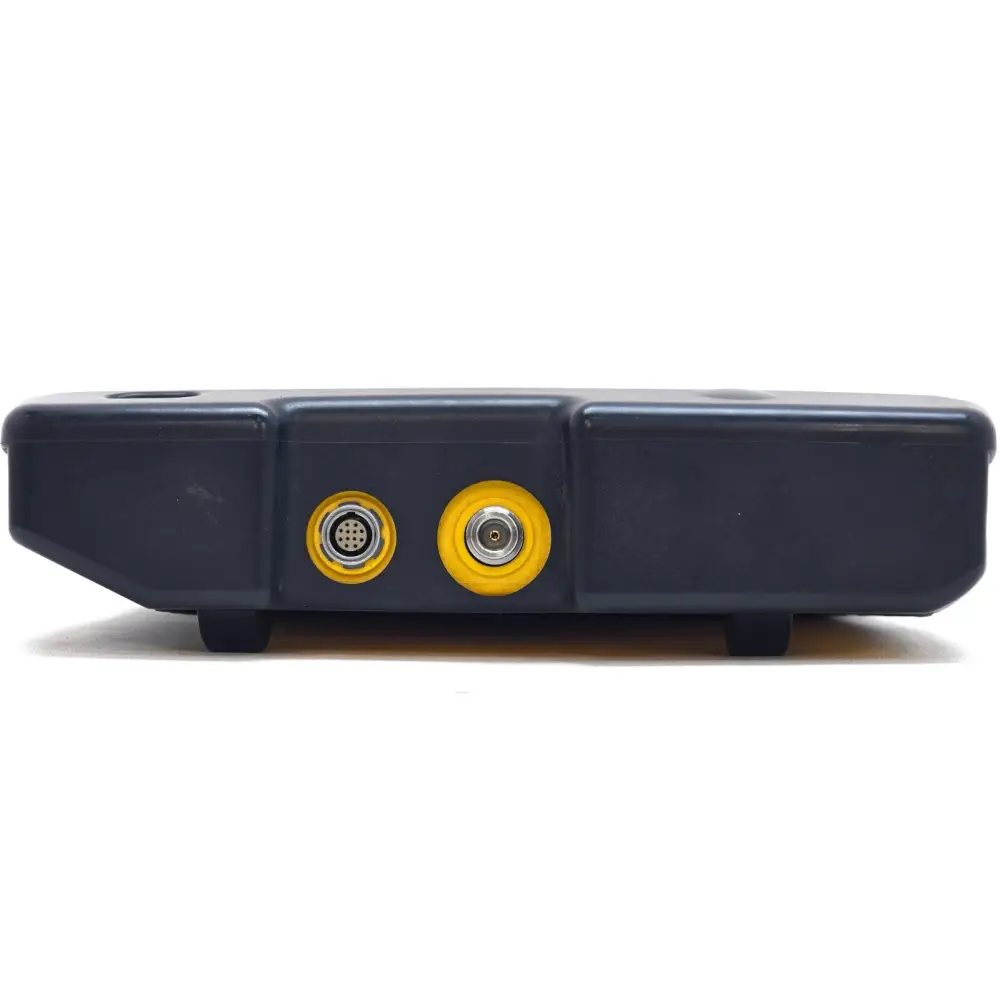 Narda SRM-3006 top connector panel showing 12-pin multi-pin antenna port and N-type RF connector